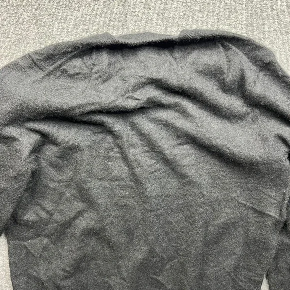 Club Room Sweater Mens Large Black 100% Cashmere 2-Ply Crewneck Long Sleeve Knit - Picture 11 of 14